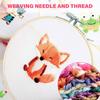 Набор вышивальных ниток разных цветов, простой в использовании, полиэстеровые нитки для вышивания крестом для всех возрастных групп, вышивание для удовольствия