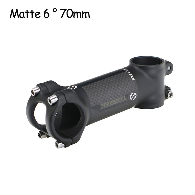 Вынос руля велосипеда TOSEEK Карбон Алюминий Дорожный МТБ Велосипедный вынос Сверхлегкий 31,8 МТБ Вынос 6/17 градусов Велосипедный стол Велосипедная деталь