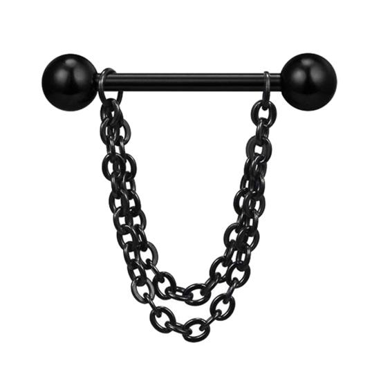 1шт многослойная цепочка падение соска кольцо штанга пирсинг ювелирные изделия