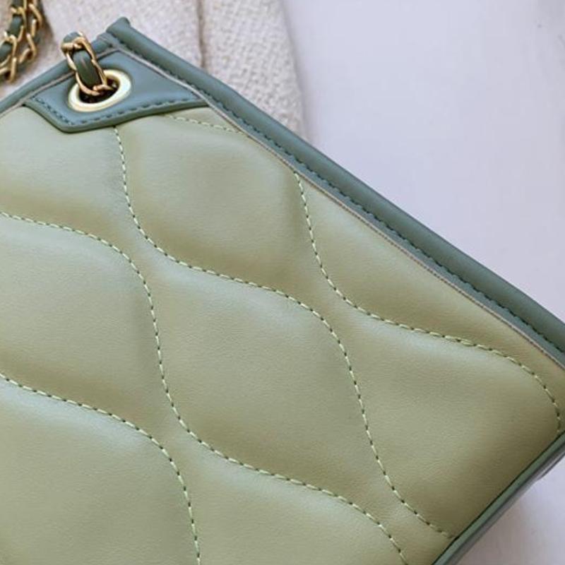 WTEMPO Brand Advanced Sense Tote Bag Trend Texture Large Capacity Underarm Bag Diamond Lattice Chain Bag Advanced Sense Single Shoulder Messenger Bags