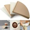 80pcs Coffee Filter V-Cup Filter Espresso Machine Moka Pot Filters Cup Cone-Shape Natural Paper for Pour Over Drip Coffee Make