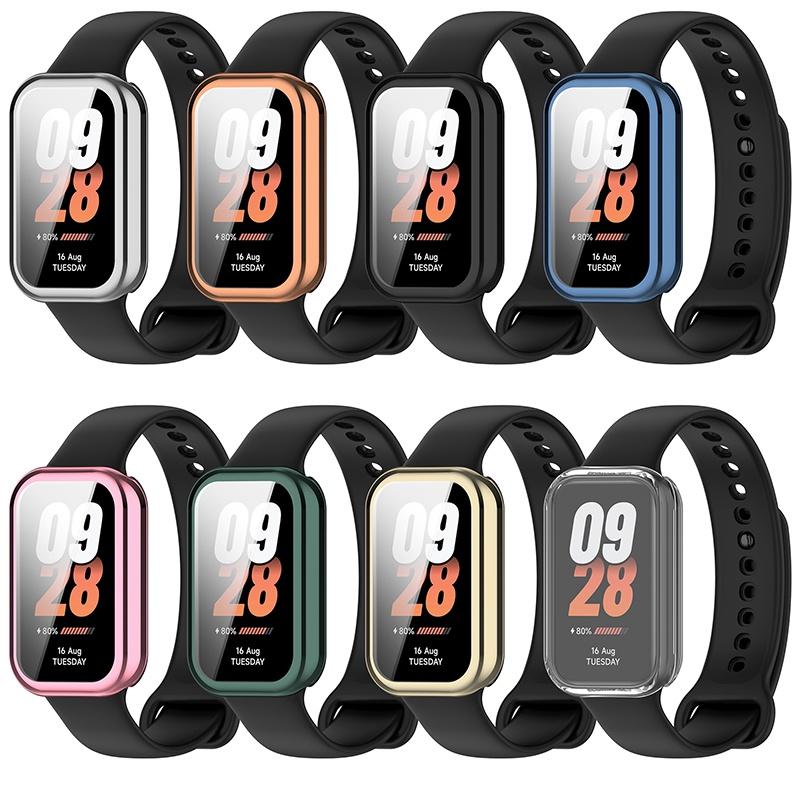 Чехол для Redmi Smart Band 2 Xiaomi SmartBand 8 Active TPU, полное покрытие для Redmi Band 2, чехол Mi Band 8, активная защита экрана