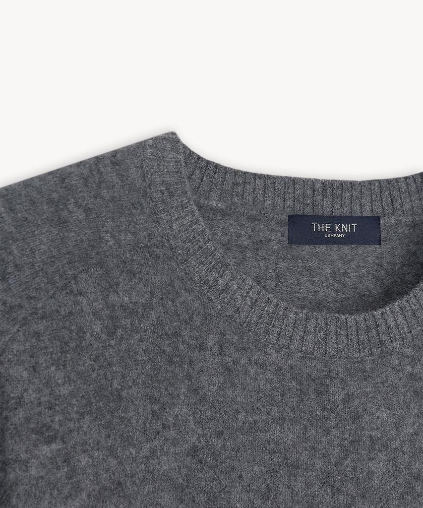 THEKNITCOMPANY (Women) Brushed Wool Cashmere Crew Neck Sweater 5 Colors