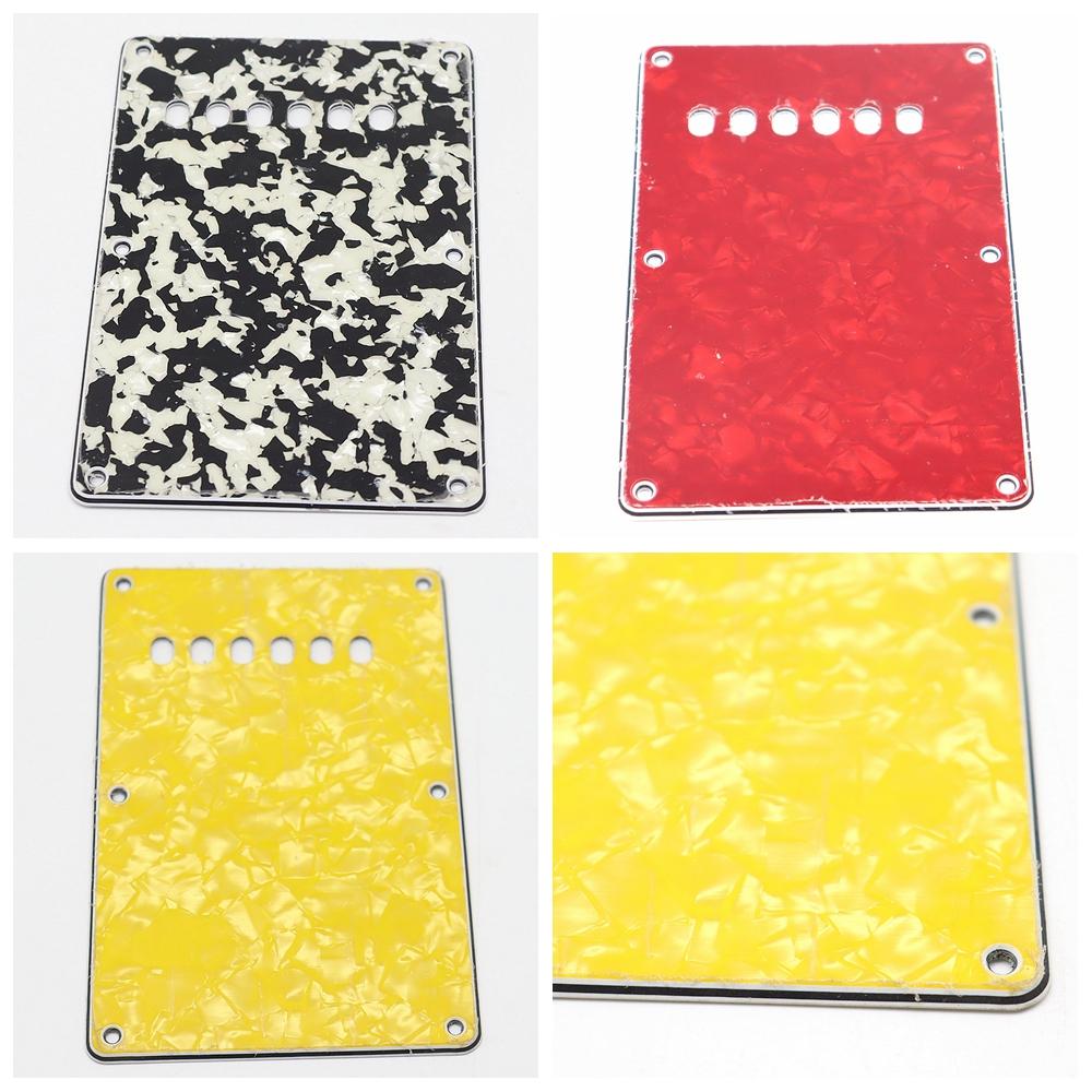 6 Hole Pvc Guitar Back Plate Pickguard Tremolo Backplate For St Modern   Style Electric Guitar Special Offer