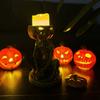 Halloween Candle Holders Tealight Candle Holders Jack O Lantern Statue Candlestick Holder Spooky Pumpkin Candle Holder Resin