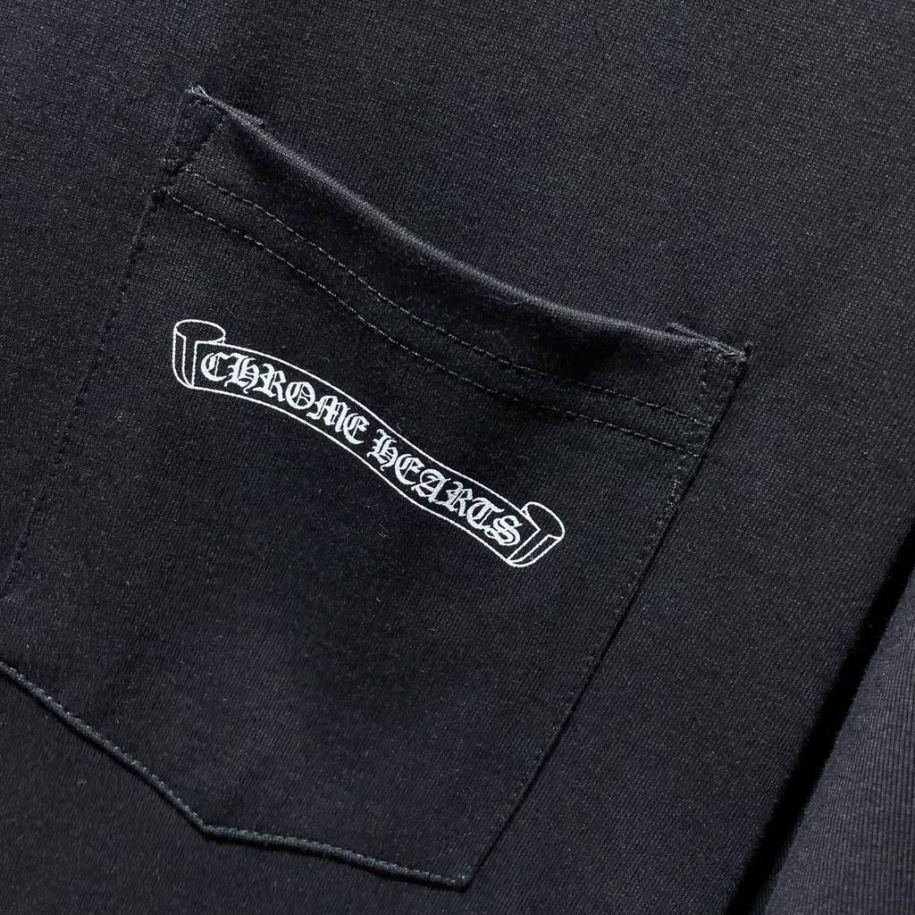 8556 CHROME HEARTS Лето 2026 Новая Высококачественная Хлопковая Круглый Вырез Свободная Большого Размера Мужская и Женская Футболка Футболка для Пары