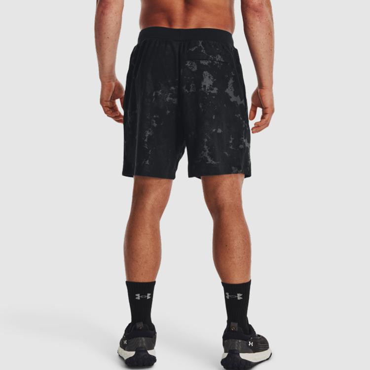 Under Armour Journey Washed Embossed Loose Straight Shorts Men Bottoms 1377180-001