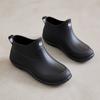 Rain Shoes Women's Short Tube Low-top Rain Boots Fleece Non-slip Waterproof Shoes Men's Fishing Restaurant Kitchen Shopping Car Wash Shoes