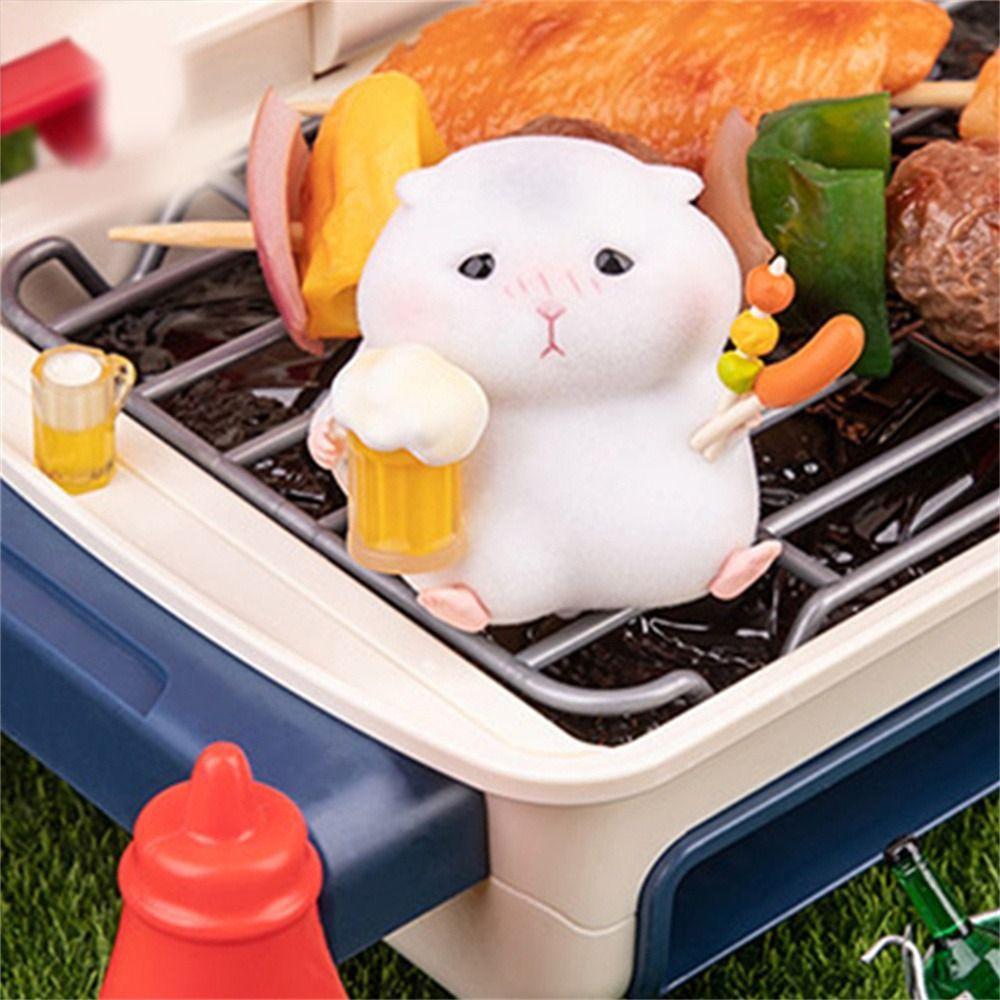 Foodie Series Gourmet Hamster Figures Hamster Clarke Figures  Car Interior Decoration