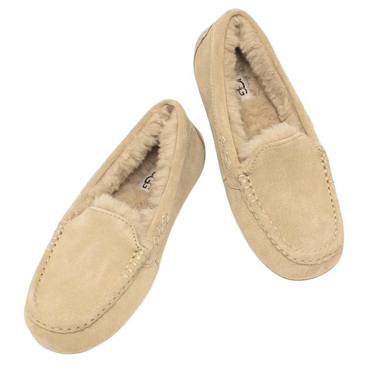 UGG Ansley Модные удобные мокасины Женские кроссовки Бежевые 1106878-SAN