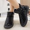 2024 Hot Sale Women's Shoes Slip On Women's Boots Winter Round Toe Solid Plush Warm Comfortable Low-heeled Casual Snow Boots