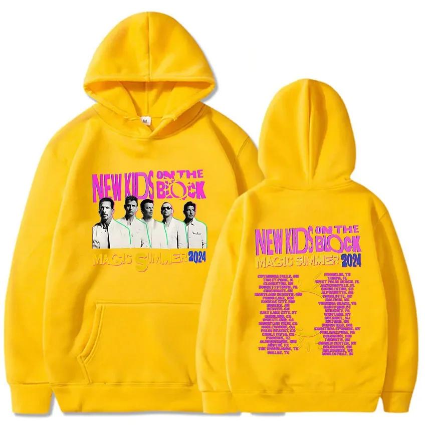Женская уличная одежда Roupas Femininas Поп-музыкальная группа NKOTB-B Пуловеры The Magic Summer Tour 2024 Толстовки с длинным рукавом Графическая толстовка