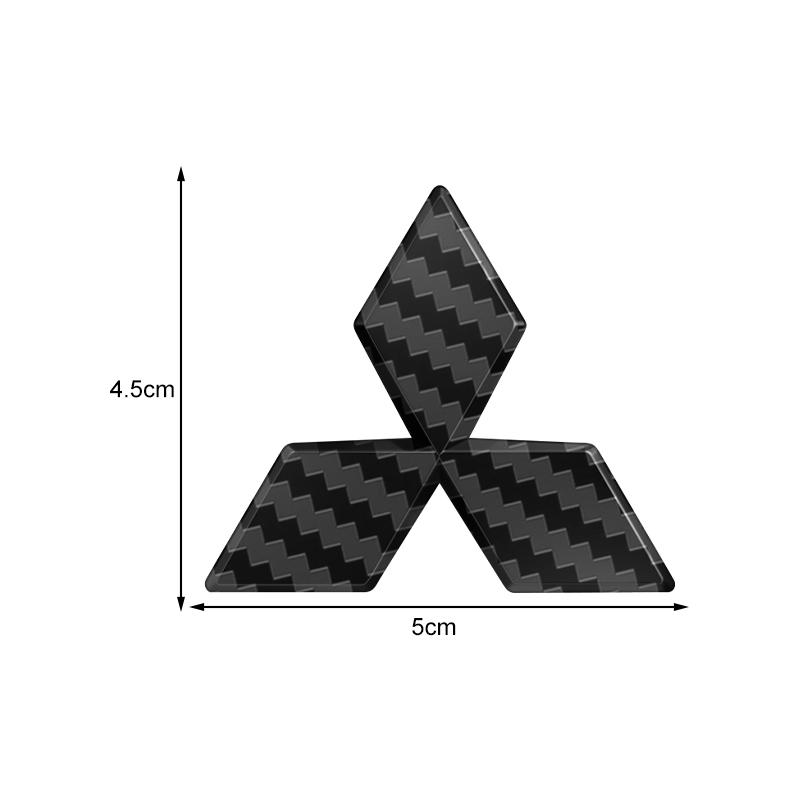 For Mitsubishi ASX Lancer Pajero Outlander L200 EVO Lancer Pajero ABS Car Steering Wheel Center Emblem Sticker Auto Accessories