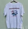 Radiohead Тур 97 Ok Computer Ретро белая футболка с коротким рукавом Унисекс Футболка