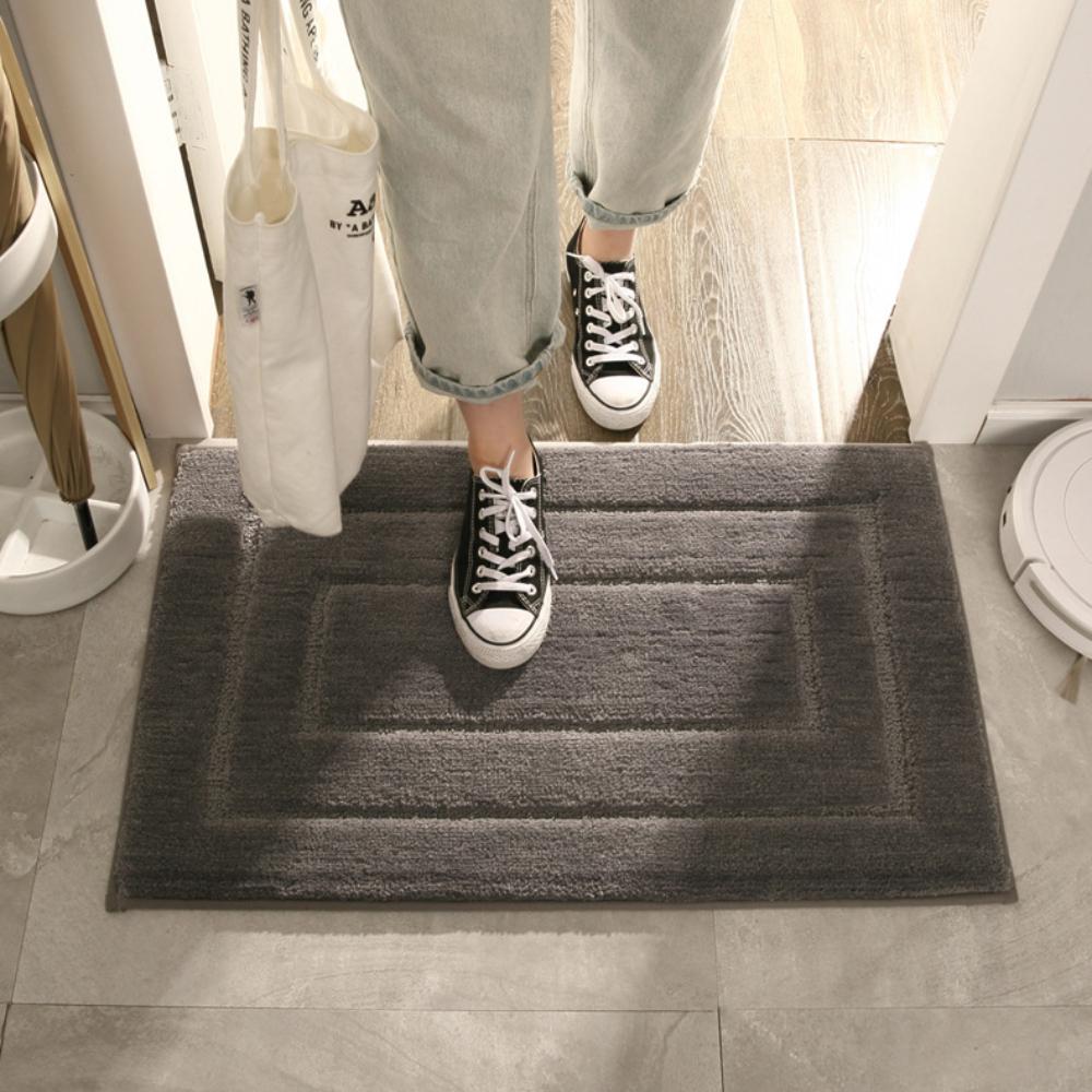 Коврик для ванной комнаты из бархата и кашемира, нескользящие ковры для ванной, коврик для ванной, коврик для двери в душевую кабину, 3D-подушка с эффектом памяти