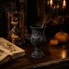 Biodegradable Pla Pencil Cup 3D Printed Gothic Pumpkin Pen Holder, Retro European Style Relief Stationery Vintage Goblet Container Organizer,