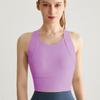Shockproof Breathable Back Fitness Top With Bra Pads Sports Underwear For Women