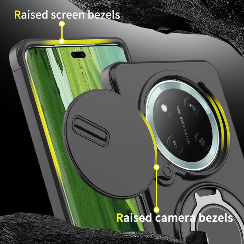 For Honor Magic7 Lite 5G Case Magnetic Holder Ring Shockproof Armor Phone Cover For Honor Magic 7 Lite Camera Protection Fundas