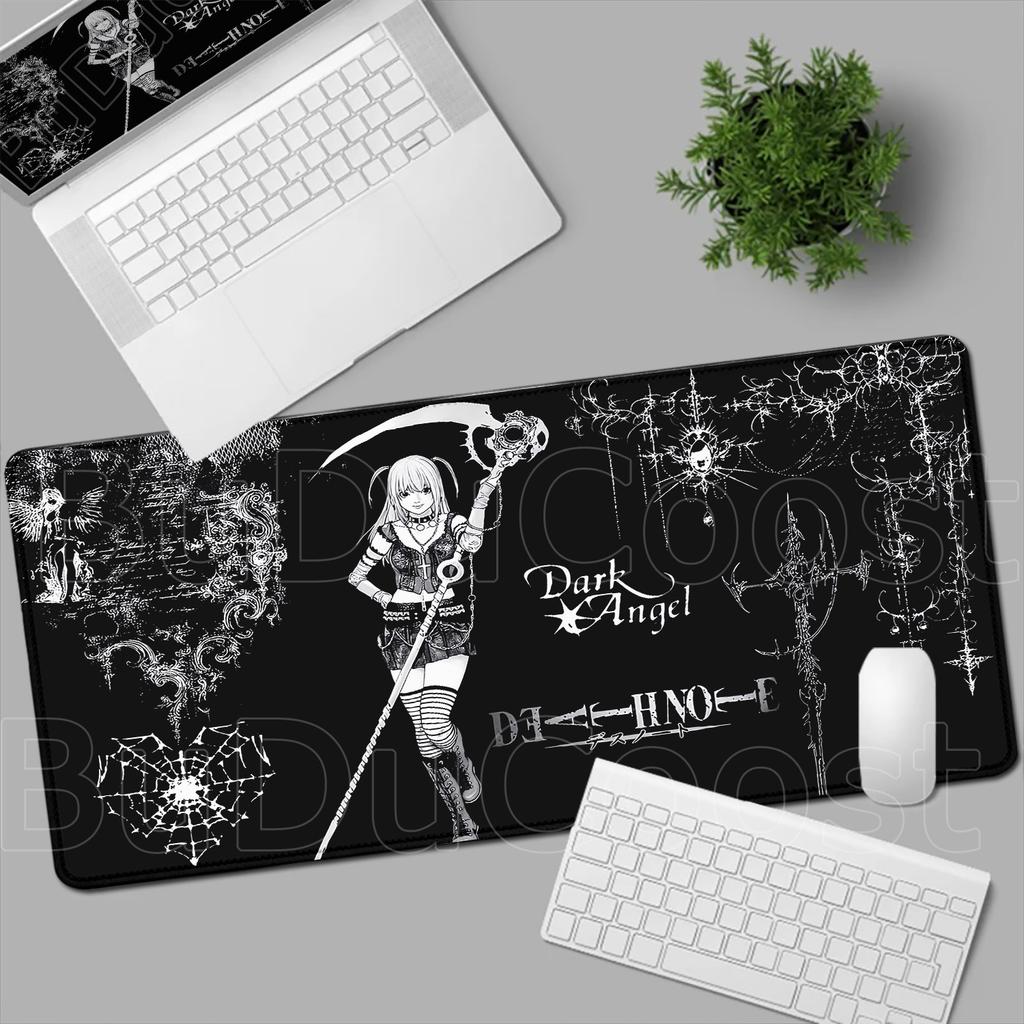 Новый настольный коврик Миса Аманэ Лайт Ягами Death Note Аниме Коврик для мыши Компьютерные Игроки Заблокированный край Коврик для мыши Игровой Киберспорт Клавиатурные коврики