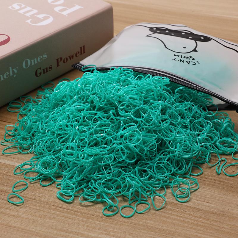 500/1000/2000 шт. Девочки Разноцветные Одноразовые Резинки Резинки для Волос Повязка на Голову Детские Резинки для Хвоста Детские Аксессуары для Волос