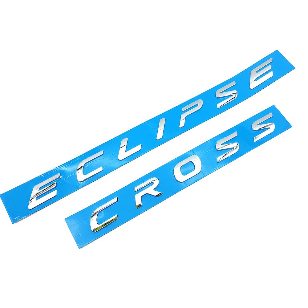 cyhk7 ABS Car Front Hood Sticker Emblem Decorative Badge for Mitsubishi ECLIPSE CROSS Logo Vehicle Tail Modified Decal Accessories