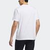 Adidas Мужская спортивная футболка прямого кроя с принтом логотипа Neo, белая GP4877