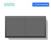 BSEED EU Large Button Wall Switches 1/2Gang 2Way 16A Wall Power Sockets Dual USB Phone Charge Port 5V Gray Home E-Series