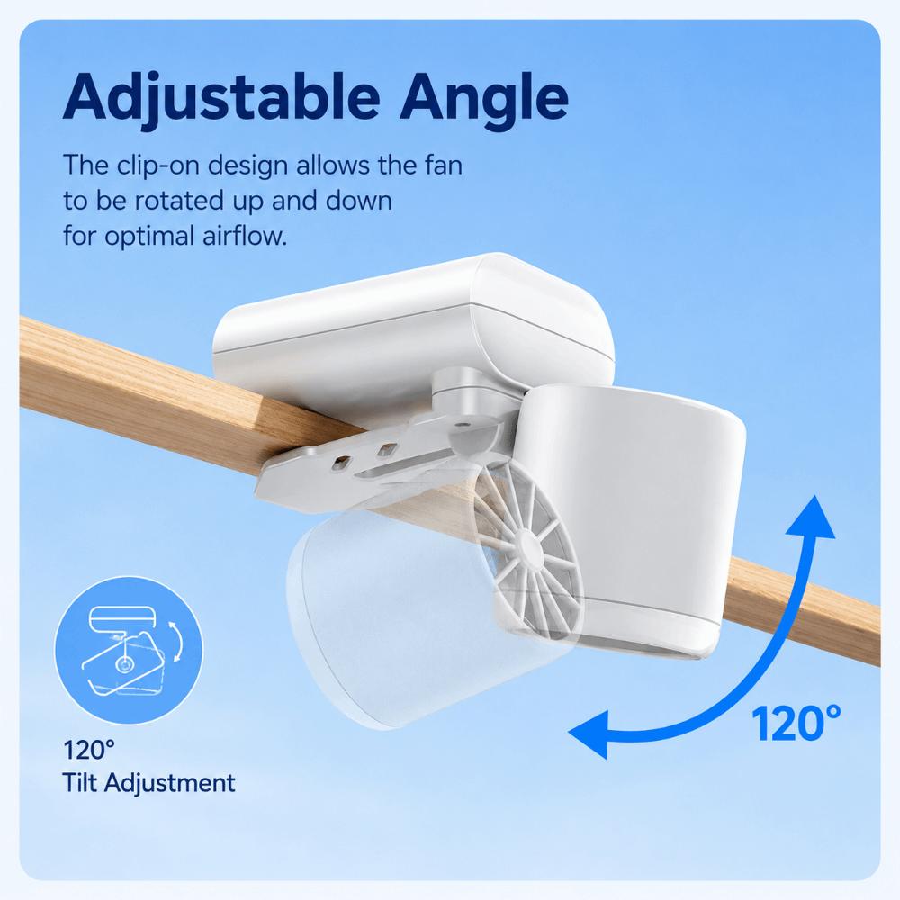 Type-C Charge Hat Clip Fan Multi-Directional Handheld Fan New Clip On Fan Outdoor Use