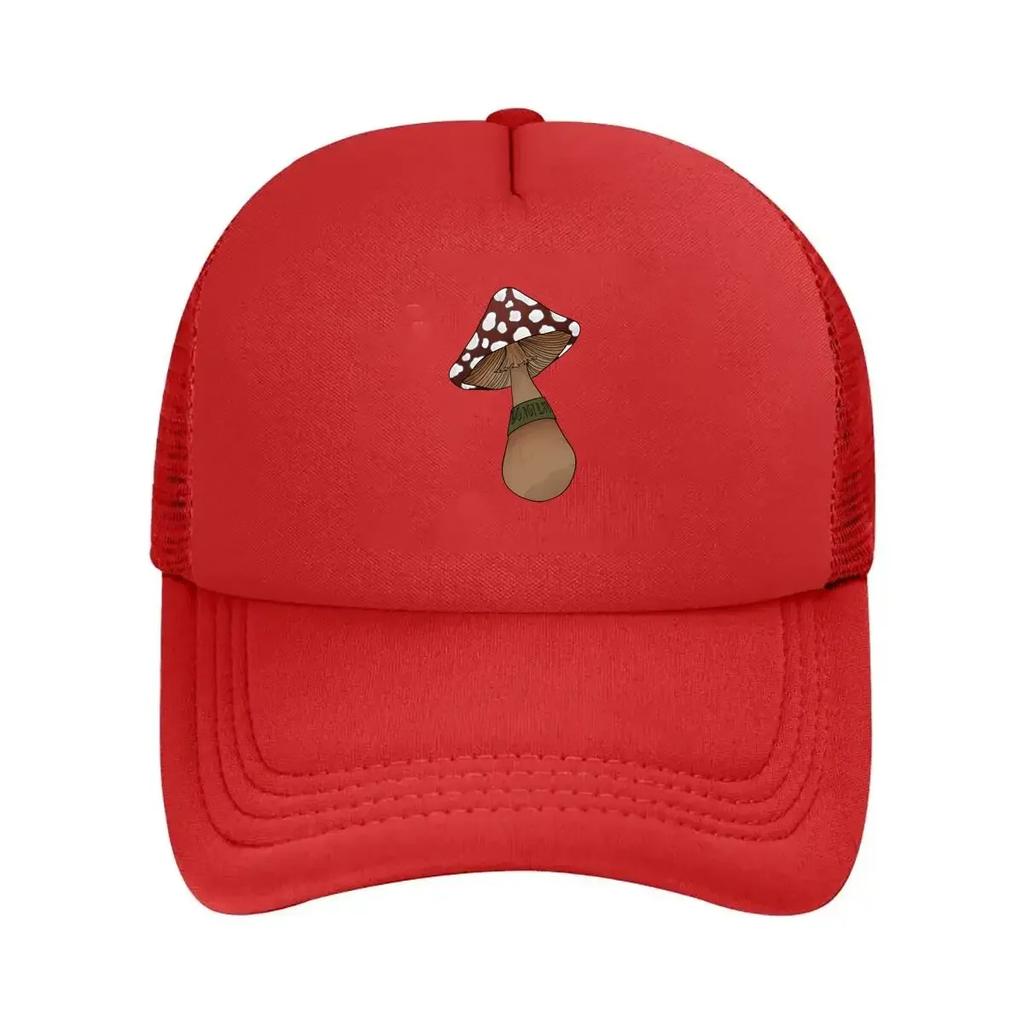 Do Not Eat Mushroom Sticker Mesh Baseball Cap