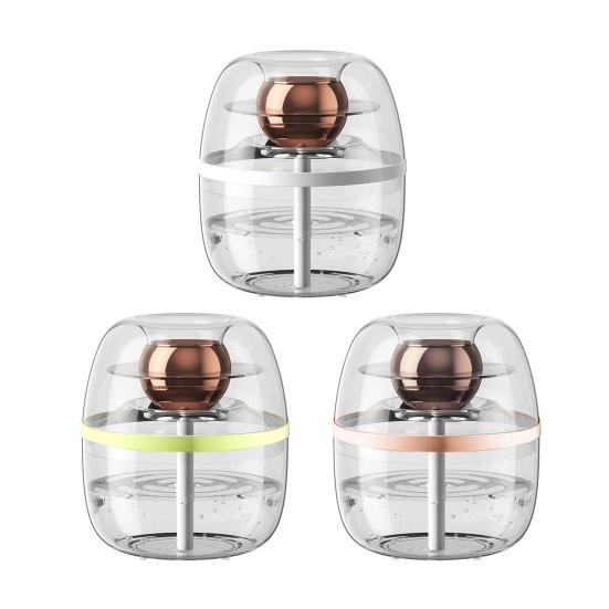 Увлажнитель воздуха для спальни, бесшумная работа, портативный дизайн, автоматический режим, датчик влажности, прозрачный прохладный туман, настольный увлажнитель воздуха