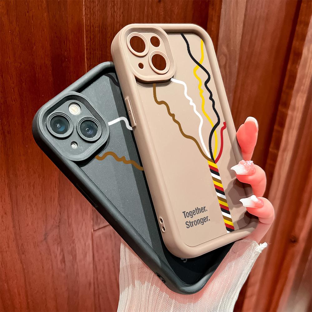 Мягкие силиконовые квадратные лестницы с мультяшным узором, полное покрытие, защита камеры, противоударный чехол для OPPO Reno Realme OnePlus