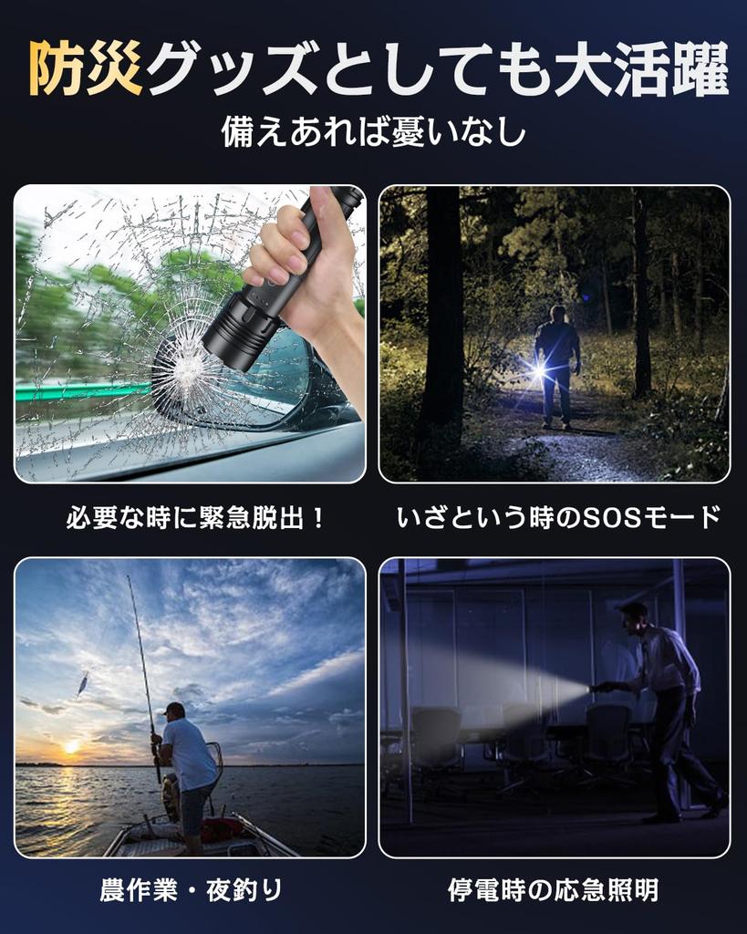 Мощный светодиодный фонарик Военный США Землетрясение Стихийное бедствие Совместим с батареей AAA 5000 мАч до 16 часов USB Смартфон Ручной COB