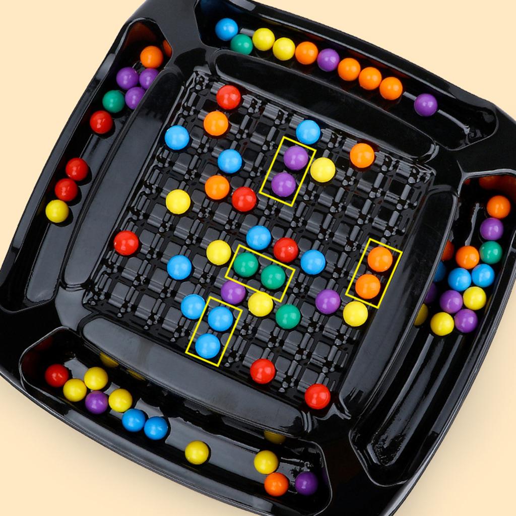 Настольная игра «Радужная игра на выбывание» с 84/241 разноцветными бусинами, распознаванием цвета, фокусировкой, логикой, интерактивной обучающей игрушкой для детей и взрослых