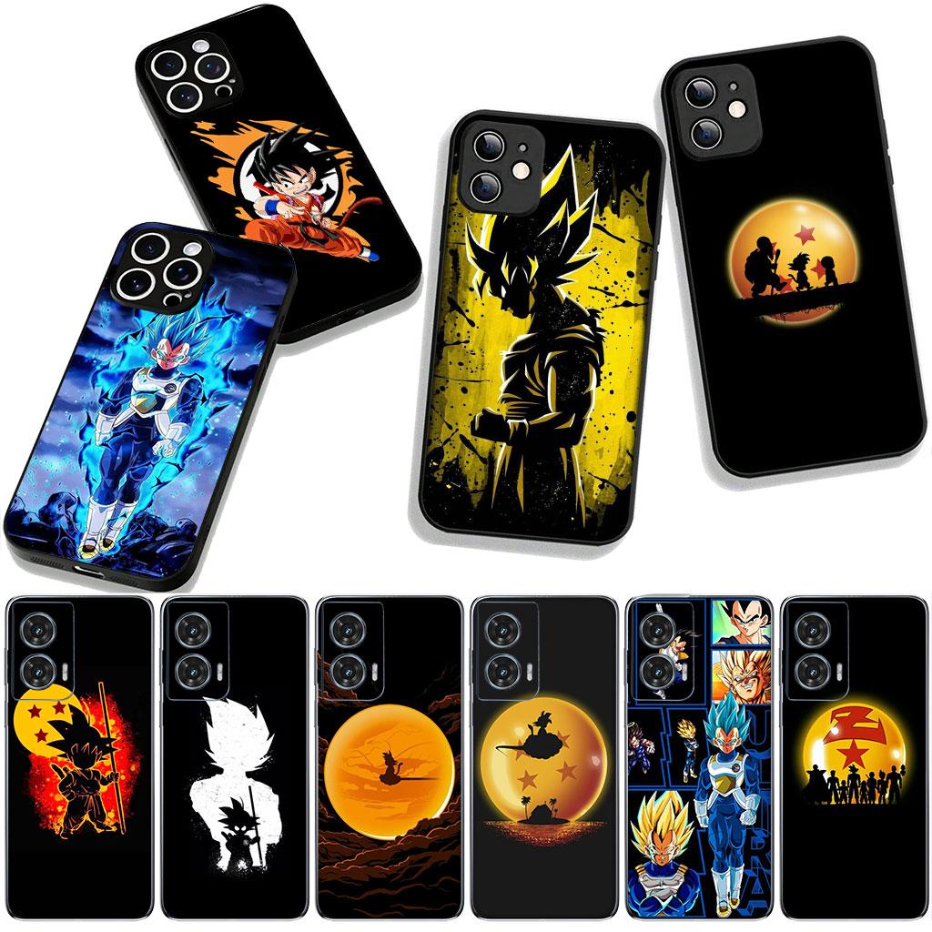 for Motorola Moto G54 G05 G24 G45 G55 G75 G85 G15 G57 G86 Power Edge 50 30 Fusion neo Pro Case Z Dragon Son Gokus Balls Vegeta