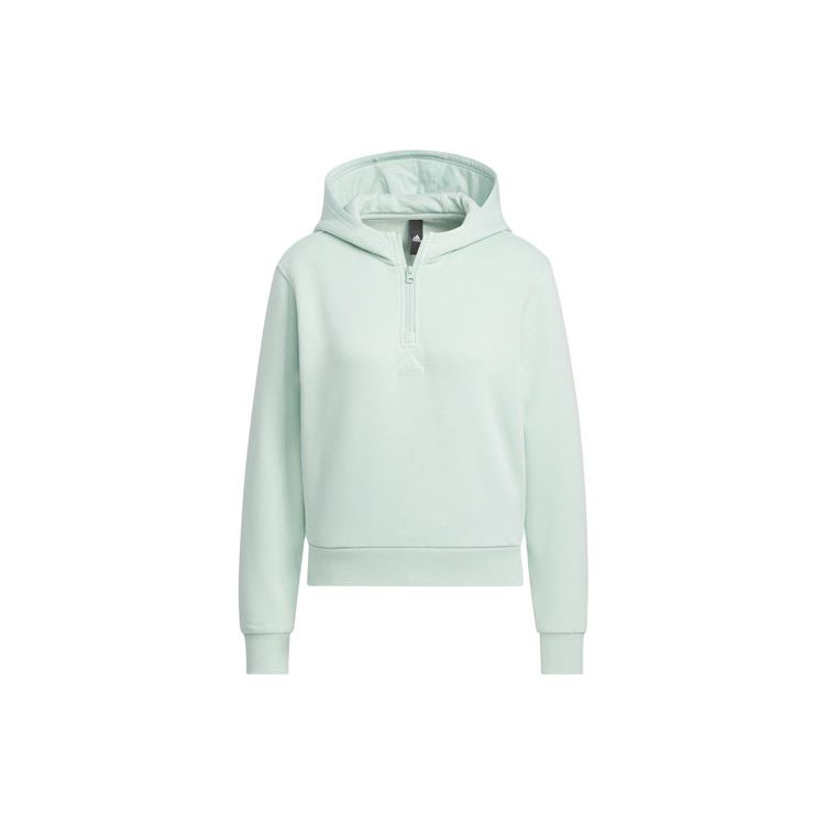 Adidas W Fustl Hoodie Floral Print Sports Casual Pullover Hoodie Women Hoodies Light-Green IM8983