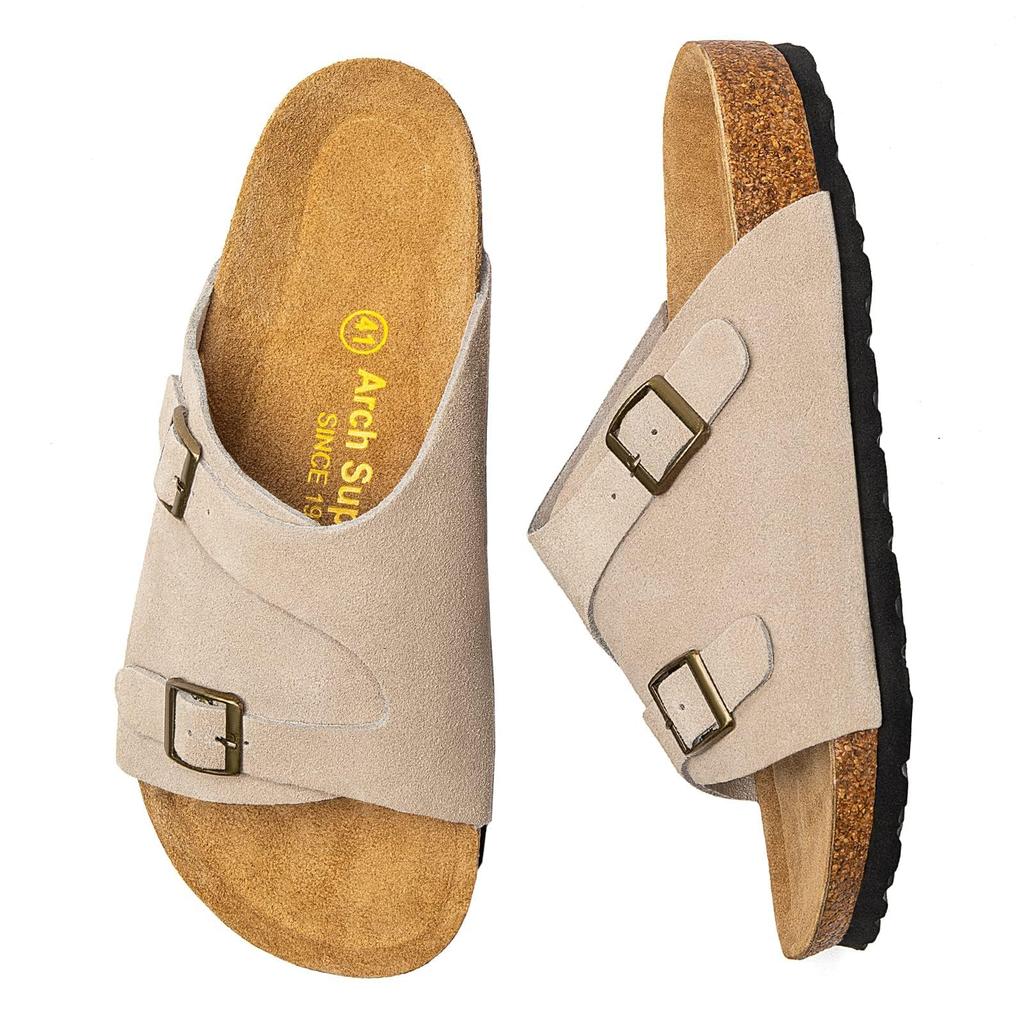STRDEOUT Comfort and Cowhide Summer Comfortable Outdoor Sand Size Men's Sandals, Cork, Suede, Leather, Sandals, Outdoor, Office, Stylish, Slippers,
