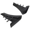2pcs Gloss Black Side Vent Trim Decoration Sticker Rubber Shark Gills Universal for Cars