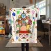 1PC One Piece Patterned Flannel Blanket Suitable For All Seasons For Home Decor Warmth And Comfort Gifts Holiday Present