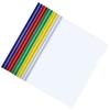 10 Pcs Folder Sliding Bar Clamps Binder Clips Tie Rod A4 Paper Files Plastic Folders Clear Report Cover Office Table
