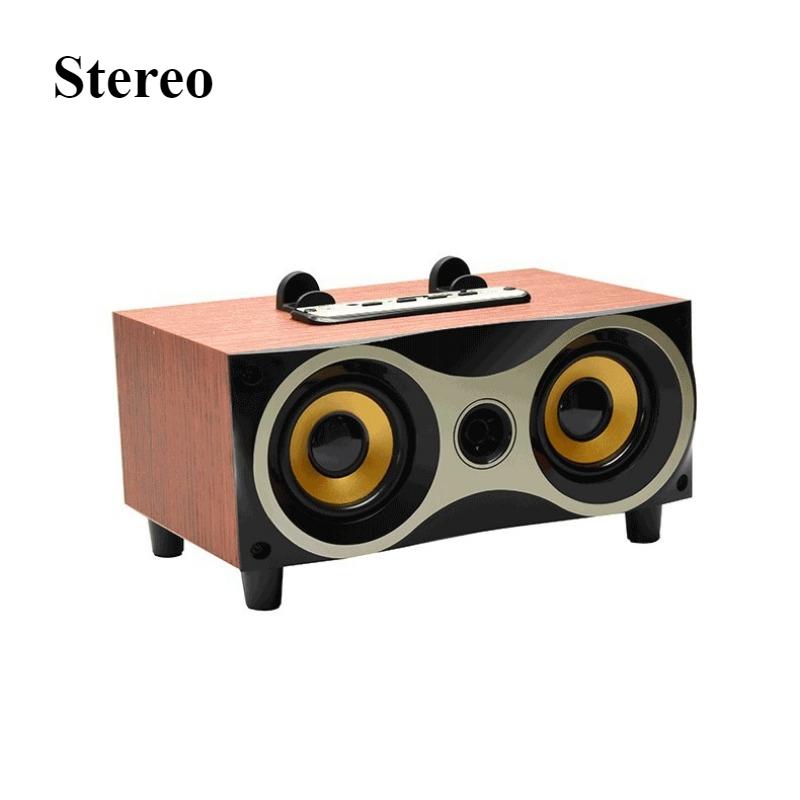 Retro Bluetooth Speaker Small Mini Birthday Gift Subwoofer Wooden Double Speaker Cassette Cassette Speaker