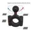 Torque Ram Mount Aluminum Handlebar Rail Mount Base with 1'' 25mm Ball for Motorcycle Bike Handlebar Support Double Socket Arm