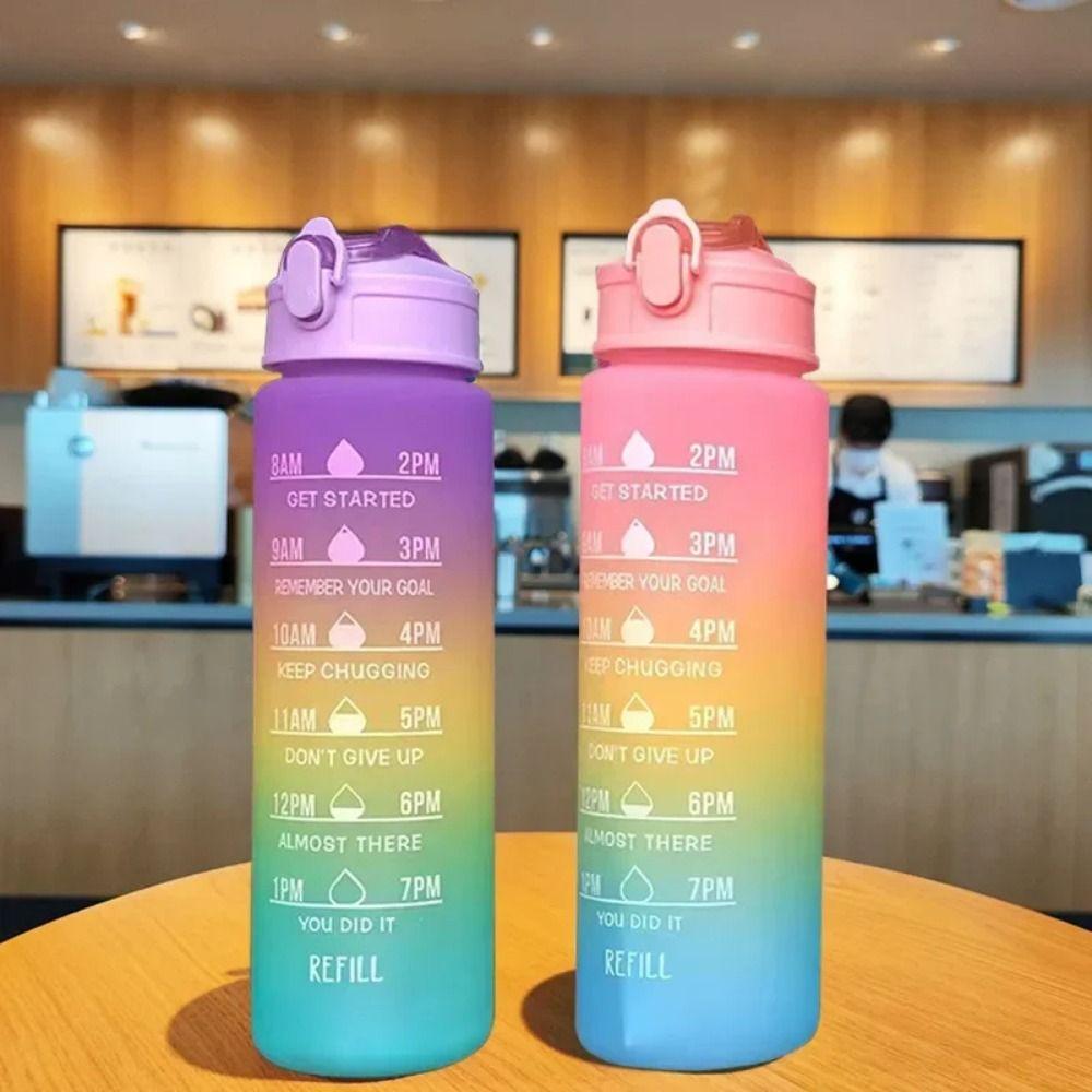 Portable Sports Water Cup 750ML Large Capacity Clear Drink Bottle for Outdoor Sport Fitness