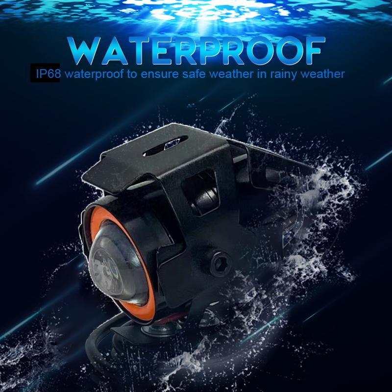 Светодиодная фара для мотоцикла 125 Вт U7 Mini Angel Eye Мотоциклетная лампа