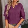 Summer Fashion Women Solid Casual Loose Blouses Vintage Oversized Shirts Elegant Youth Female Tops