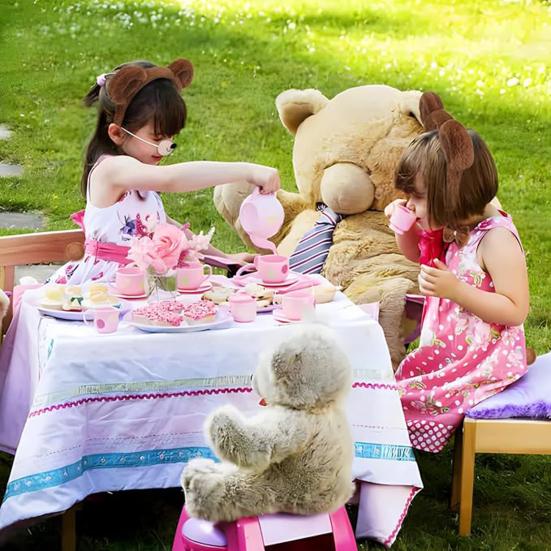 Yousheng 3/4 шт./компл. повязка на голову с ушками бурого медведя, плюшевые уши животного, обруч для волос, аксессуары для косплея на Хэллоуин