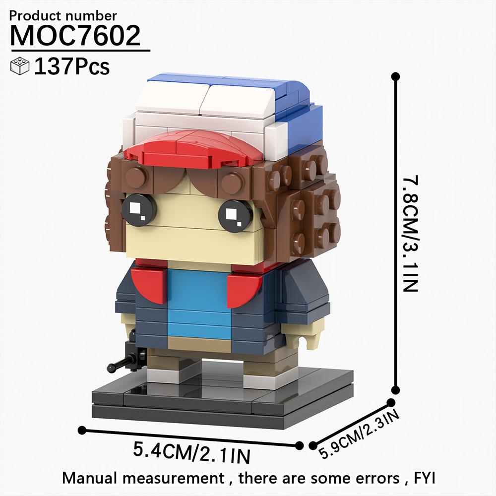 MOOXI Монстр Демодог Очень Странные Дела ТВ Сериал Фигурка Brickheadzed Существо Сборка Взрослый Набор Строительных Блоков Детская Игрушка MOC Кирпич Подарок