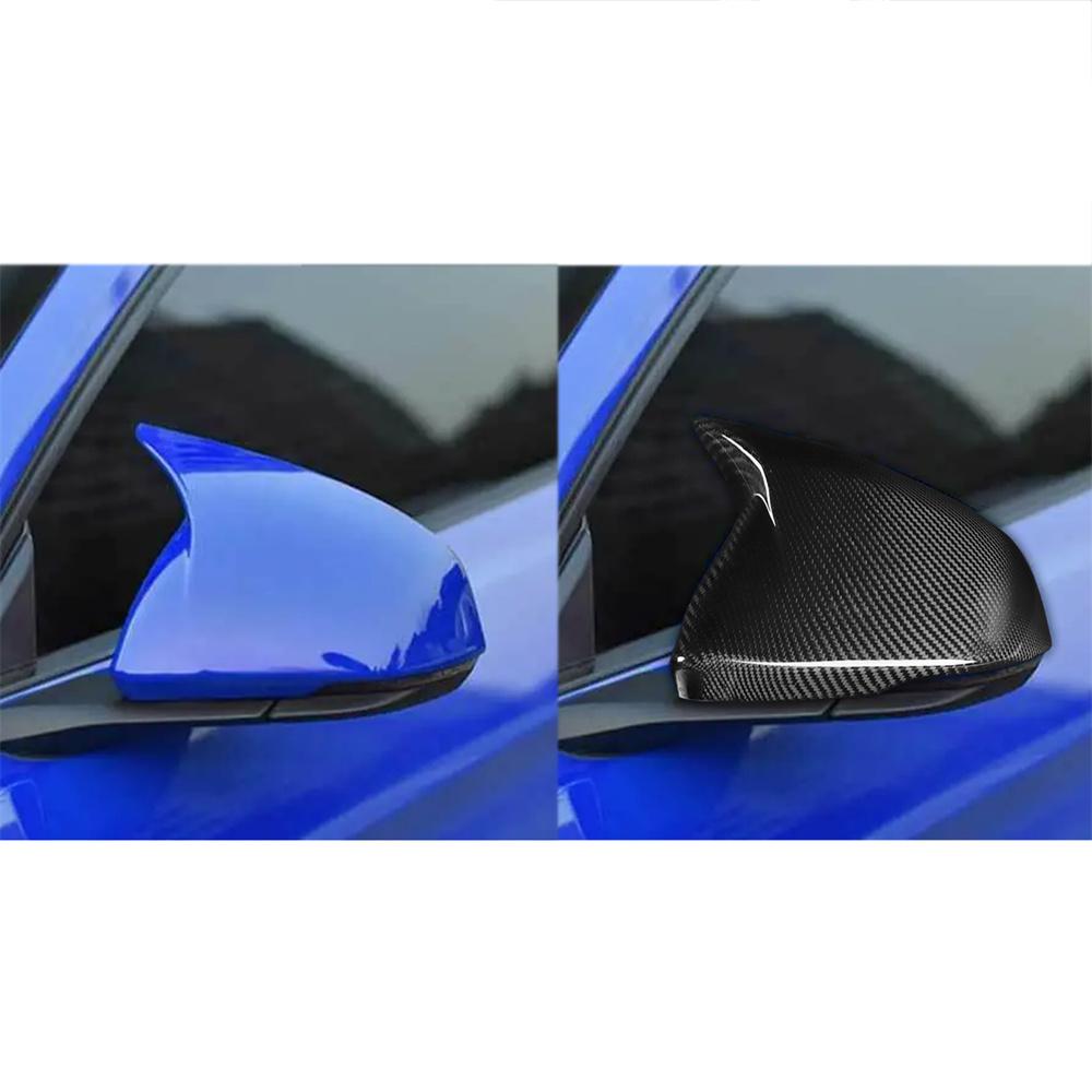 Накладки на боковые зеркала из углеродного волокна для Ford Mustang с LED поворотниками 2015-17