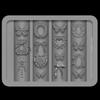 3D Силиконовая форма для дизайна ногтей, рельефный бант, клубника, барочный узор, маникюрные шаблоны, пластины, инструменты, аксессуары
