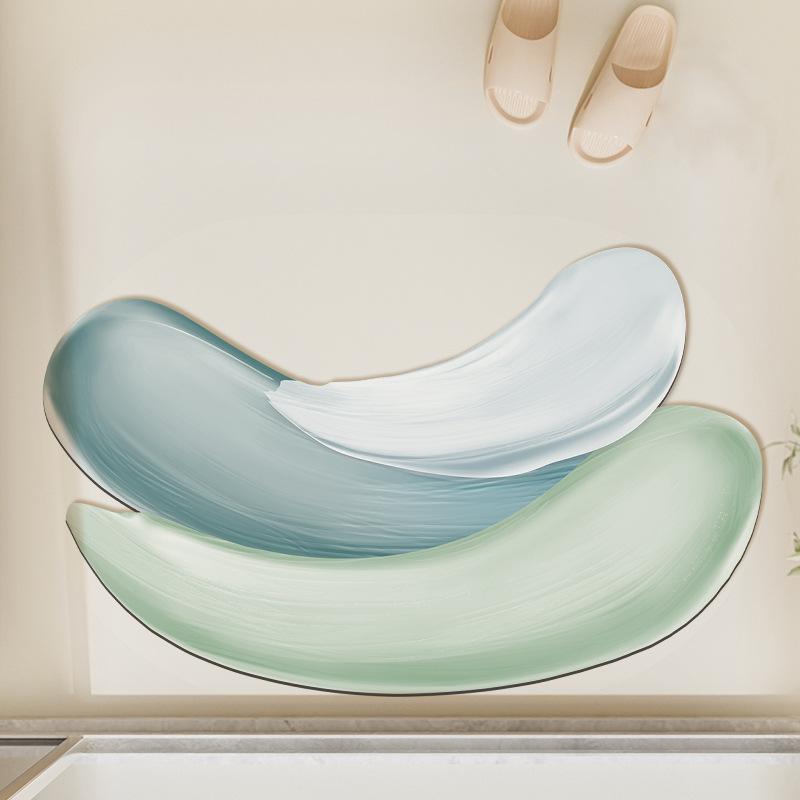 New Bathroom Absorbent Mat Light Luxury Advanced Sense Non-slip Mat Toilet Toilet Door Quick Drying Mat