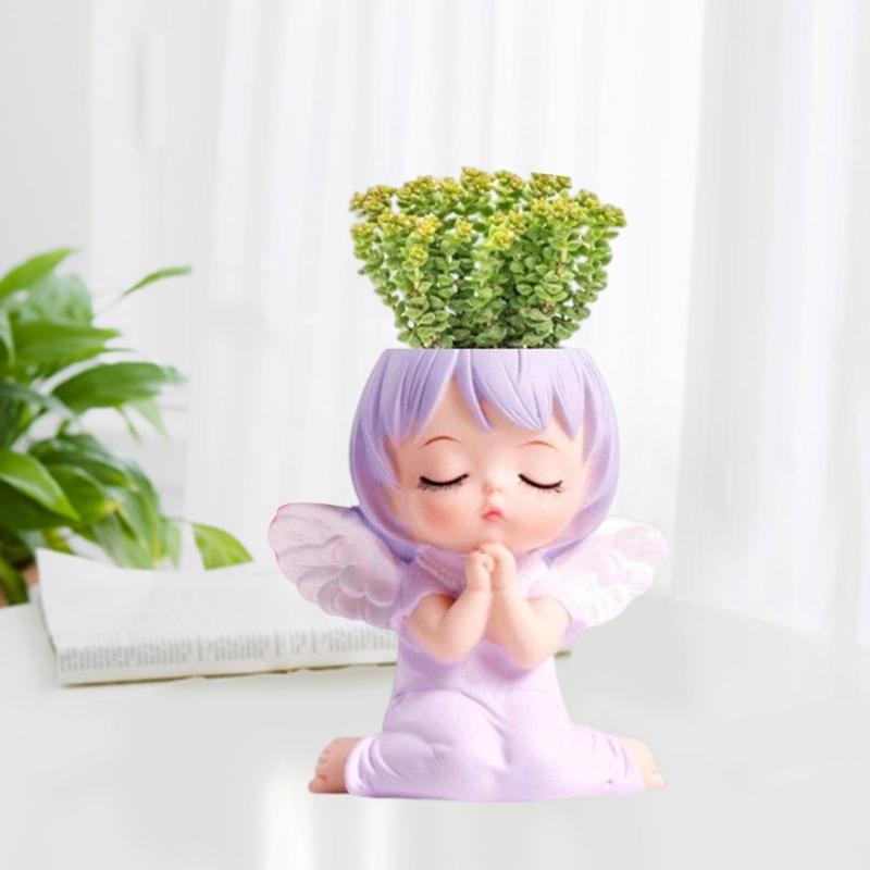 Голова ангела-силиконовая форма для цветов, бетонная форма для клещей, силиконовая форма для подсвечника, сочная форма для цветов, цементная глина